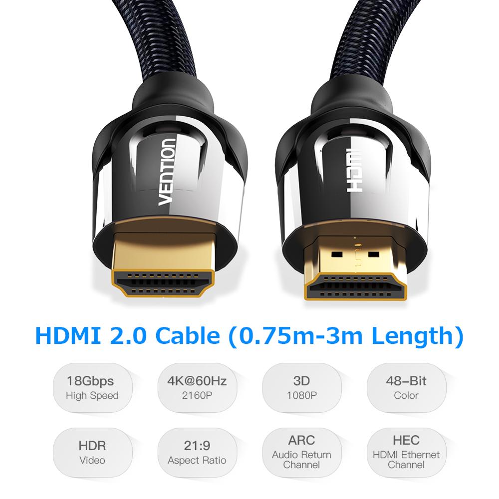 4K HDMI 2.0 3D 60 FPS Cable for TV